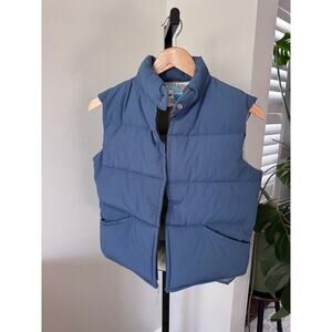 Struggle Gear Mens Blue Down Vest Medium